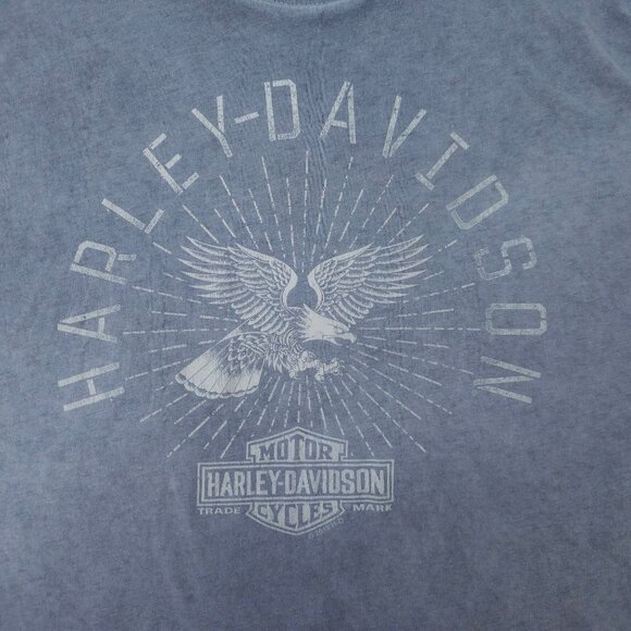 Harley Davidson T Shirt Mens XL Double Sided Light Gray Bowling Green Kentucky - Picture 7 of 16